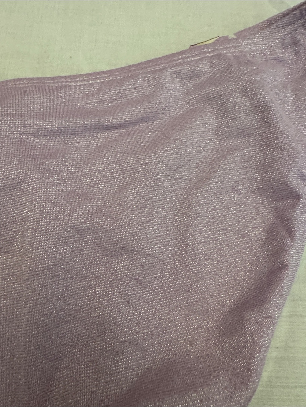 Lilac Shimmer Bandeau Bikini Set with Heart Accents - Picture 11 of 11